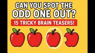 Can You Spot the Odd One Out? 🧠 | 15 Tricky Brain Teasers!