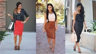 What Shoes To Wear With Leather Pencil Skirt