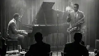Smoky Jazz Lounge 🎷 Live Late Night Piano & Saxophone