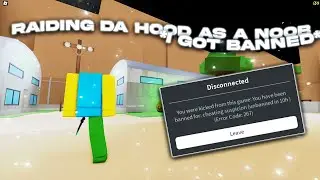 Raiding as a NOOB in Da Hood with exploits (I GOT BANNED) (RAIDING) (AIMLOCK) (4K)