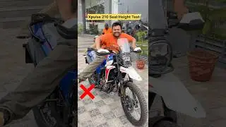 New Hero Xpulse 210 Seat Height Test 😳