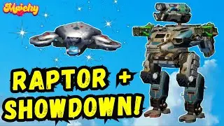 🔴 Playing With My Favourite Robot: Raptor + Showdown Drone! 🥳 War Robots Gameplay