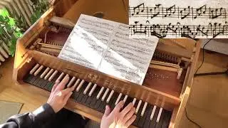 J. S. Bach -  Invention #6 in E major BWV 777 (with scrolling score)