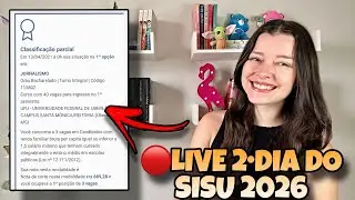 🔴LIVE TIRA-DÚVIDAS SOBRE O 3ºDIA DO SISU 2026 l Já Temos a Segunda Parcial???
