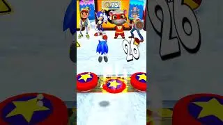 SUBWAY SURFERS 🆚 SONIC 🆚 TOM HERO 🆚 SUBWAY PRINCESS The Hedgehog Gameplay - Who Is Best?🤔#short