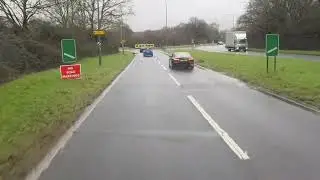 Work road trip from Eastbourne countryside towards London (England) by truck