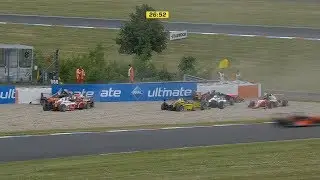 ADAC Formula 4 Championship 2018. Race 1 EuroSpeedway Lausitz. Multiple Crash Red Flag