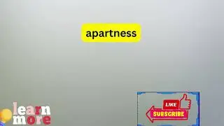 How to Pronounce apartness