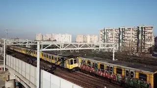 Napoli, scontro tra treni: le immagini dal drone