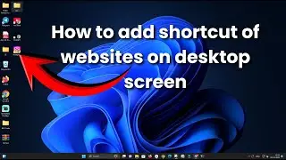 How to add shortcut of websites on desktop screen | Add Shortcuts on desktop or any PCs #desktop