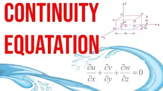 Continuity Equation - fluid mechanics - volume flow rate and mass flow rate