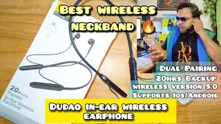 best bluetooth neckband under 1000 | DuDao Wireless neckband | Best Earbuds under 2000 |  Techsovvy 