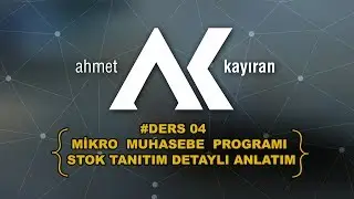 Mikro Muhasebe Programı Stok Tanıtım Kartı Detaylı Anlatım  #Ders04 - Mikro Yazılım
