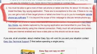 Easy Spy Requirements   Will Easy Spy Cell Tracker work for YOU