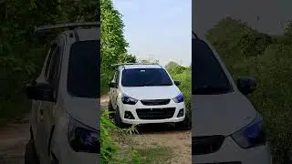 Alto k10 modified with alloy wheels,spoiler & custom headlights