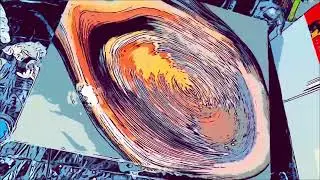 Ethereal Vortex &ndash; 20x24 Metallic Acrylic Fluid Abstract Painting on Canvas | Cosmic Effects