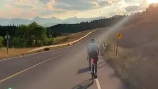 Sheep river Alberta cycling