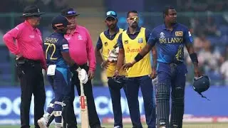 Angelo mathews is,fast time-out in history of cricket .