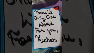 Teacher's day card last moment #easy#and#simple#design#card#teachersday#shorts