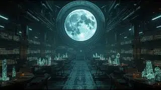 Memory Factory Moon 💎2-Hour Cyber-Industrial Ambience | Emotional Mining | Crystallized War Memories