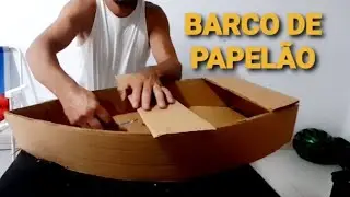 COMO FAZER BARCO DE PAPELÃO #artesanato