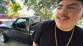 Tire shop run!!! My brother crashed into my truck and rizzed a mom!!