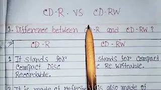 Difference between CD r and cd rw|cd r vs cd rw|cd recordable vs cd re writeable|cd rw vs cd r.