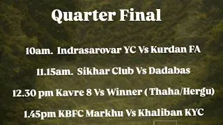 Chitlang Gold Cup: QUARTERFINALS- LIVE !!