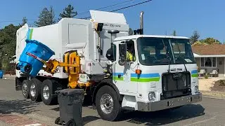 Recology's super fast *Brand New* Autocar ACX New Way Sidewinder garbage truck 13779