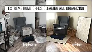 Cleaning, Decluttering and Organizing My Home Office | Our House Adventures | Yasmin Khani