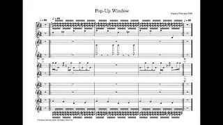 Music Score Video: Pop-Up Window for the Senses #music #notation #soundscapes