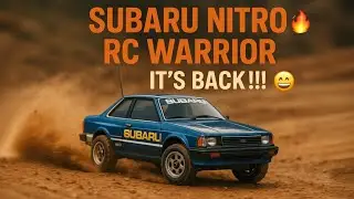 Subaru nitro oldskool RC warrior  🪖 ITS BACK!!! We had problems again hehe 😁 #subaru #rc 🔥💪🏁 #nitro