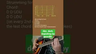 dim, dark, depleting by guardin- Acoustic Guitar Tab #shorts