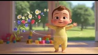 Round and Round, Baby Twirl So Fast | Fun Action Rhyme for Kids | Nursery Rhymes for Children