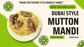 Dubai Style Mutton Mandi 🍚 | Arabic Smoky Mandi Recipe | Restaurant Style