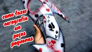 como fazer aerografia passo a passo em peças menores