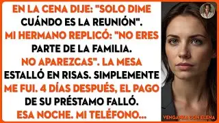 En la cena, dije: 