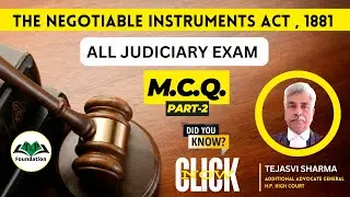 Judiciary-2024 Rapid Series: N.I. Act Class - MCQs from Sections 138-148 (Part 2)