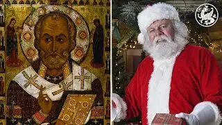 What's the symbolic relationship between St. Nicholas and Santa Claus?