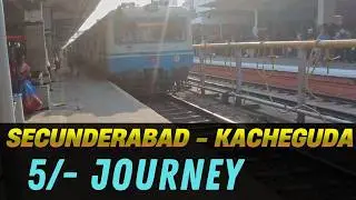 😱 Secunderabad To Kacheguda || 🚆MMTS Train Journey || Hyderabad MMTS Journey