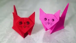 Cara Membuat Origami Kucing | Origami Cat - ABI Creative