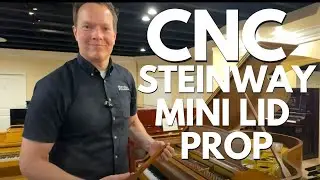 CNC Mini Lid Prop Custom Design &mdash; Golden Age 1923 Steinway Model O 5'11