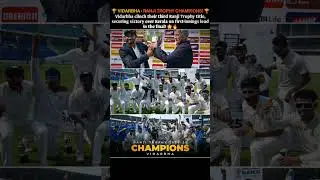 🏆 VIDARBHA - RANJI TROPHY CHAMPIONS! 🏆#cricket #vidarbha #bcci #ranjitrophy  #champions
