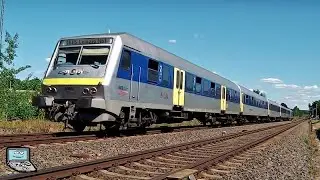 Geithain mit Z&uuml;gen der Mitteldeutschen Regio- (BR 223 +Reisezugwaggons) und S-Bahn (ET 1442)