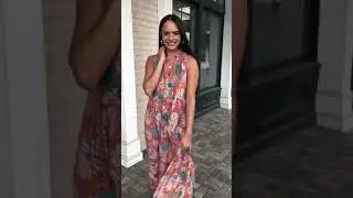 BB Dakota California Soul Floral Tiered Halter Dress