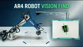 AR4 Robot Vision Guided Picking | Python HMI pick and place - Open CV picking using a USB webcam