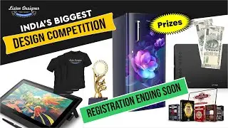 India's Biggest Graphic Design Contest (Registration Open) Limited Seats. First Prize : Refrigerator