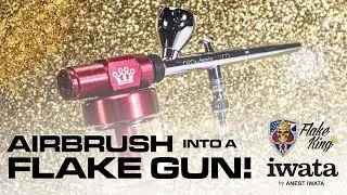 Наносите сухие хлопья с помощью аэрографа Iwata NEO CN, используя насадку Flake King 500.