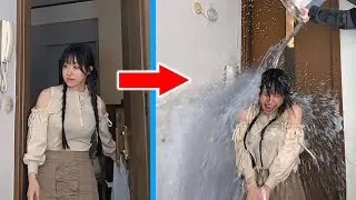 帰宅したら熱湯降ってくるドッキリしたら放送事故になりかけたwwwww