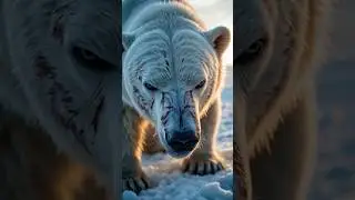 Polar Bear vs Snow Leopard | Brutal Arctic Clash Ends in Dramatic Rescue | #wildlife #animals #reels